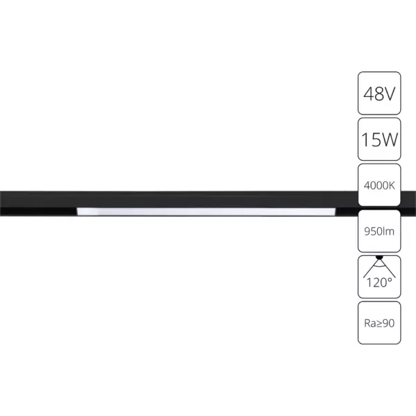 Магнитный трековый светильник Arte Lamp Linea A4633PL-1BK Магнитный трековый светильник Arte Lamp Linea A4633PL-1BK