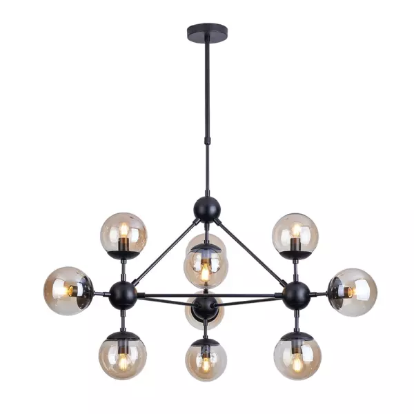 Люстра на штанге Arte Lamp BOLLA A1664SP-10BK Люстра на штанге Arte Lamp BOLLA A1664SP-10BK