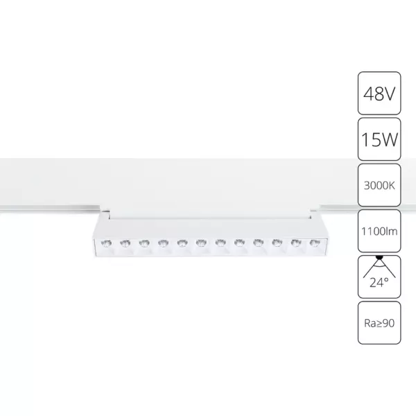 Магнитный трековый светильник Arte Lamp LINEA A4648PL-1WH Магнитный трековый светильник Arte Lamp LINEA A4648PL-1WH