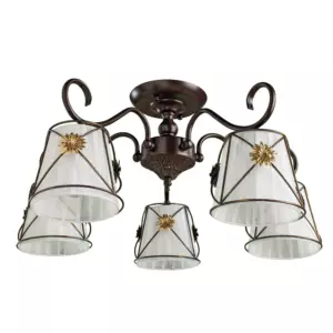 Потолочная люстра Arte Lamp FORTUNA A5495PL-5BR Потолочная люстра Arte Lamp FORTUNA A5495PL-5BR