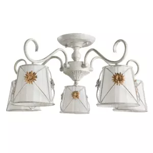 Потолочная люстра Arte Lamp FORTUNA A5495PL-5WG Потолочная люстра Arte Lamp FORTUNA A5495PL-5WG