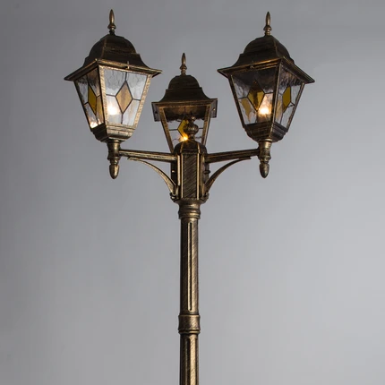 Парковый светильник Arte Lamp BERLIN A1017PA-3BN