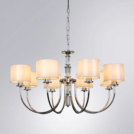 Подвесная люстра Arte Lamp ATTORE A4092LM-8CC Подвесная люстра Arte Lamp ATTORE A4092LM-8CC