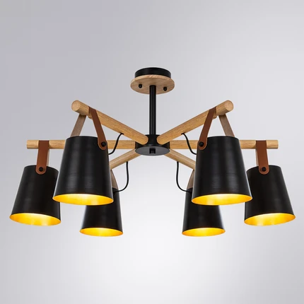 Потолочная люстра Arte Lamp THOMAS A7032PL-6BK Потолочная люстра Arte Lamp THOMAS A7032PL-6BK