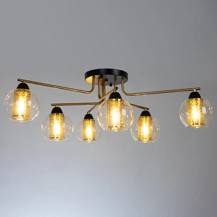 Потолочная люстра Arte Lamp MANCHESTER A7045PL-6BK Потолочная люстра Arte Lamp MANCHESTER A7045PL-6BK