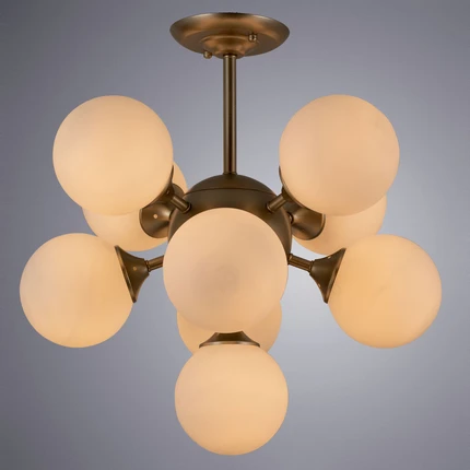 Потолочная люстра Arte Lamp FOBOS A2704PL-9SG Потолочная люстра Arte Lamp FOBOS A2704PL-9SG