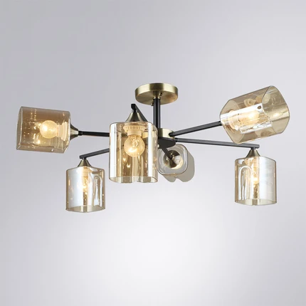 Потолочная люстра Arte Lamp MERCI A4185PL-6BK Потолочная люстра Arte Lamp MERCI A4185PL-6BK