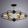 Потолочная люстра Arte Lamp GLASGOW A1963PL-6BK