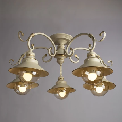 Потолочная люстра Arte Lamp GRAZIOSO A4577PL-5WG Потолочная люстра Arte Lamp GRAZIOSO A4577PL-5WG