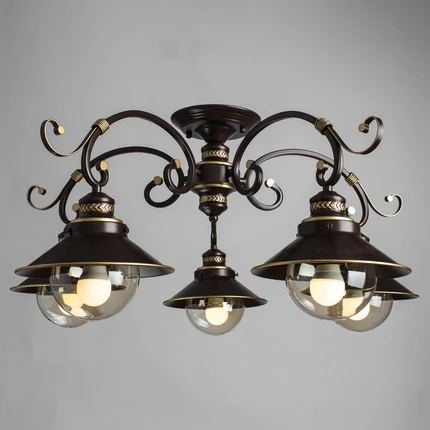 Потолочная люстра Arte Lamp GRAZIOSO A4577PL-5CK Потолочная люстра Arte Lamp GRAZIOSO A4577PL-5CK